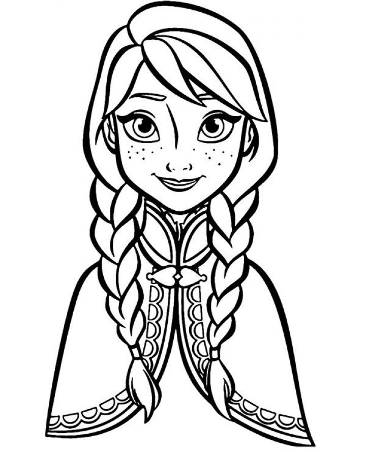 Printable picture of Anna from Frozen - Topcoloringpages.net ...