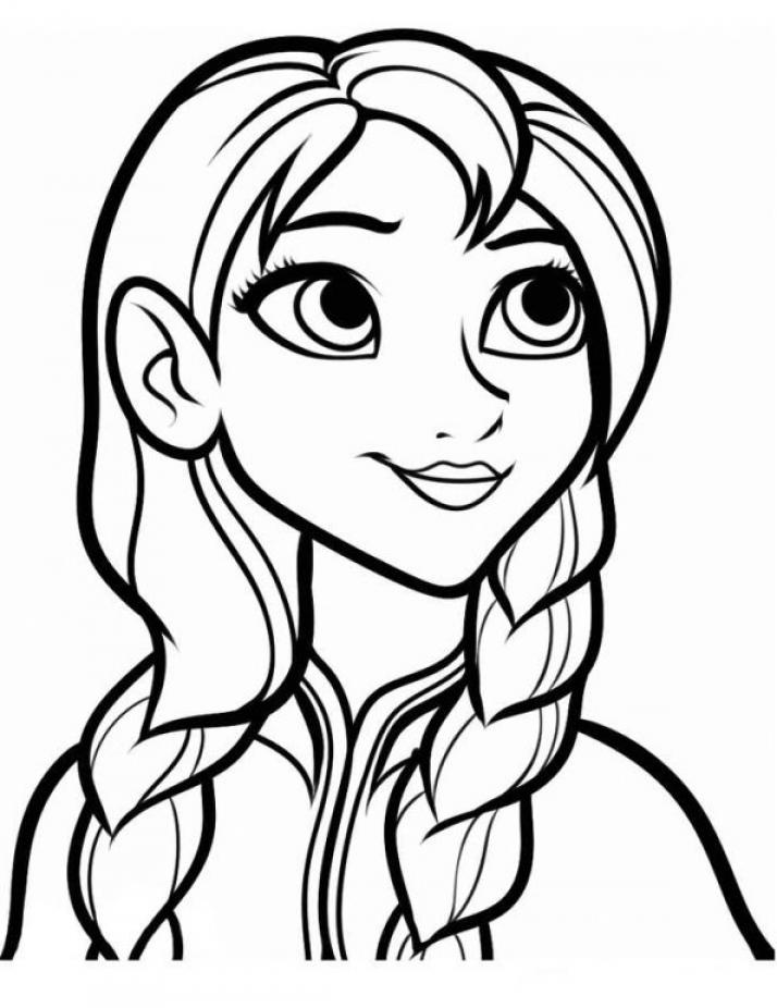 Coloring page Frozen Anna - SheetalColor.com