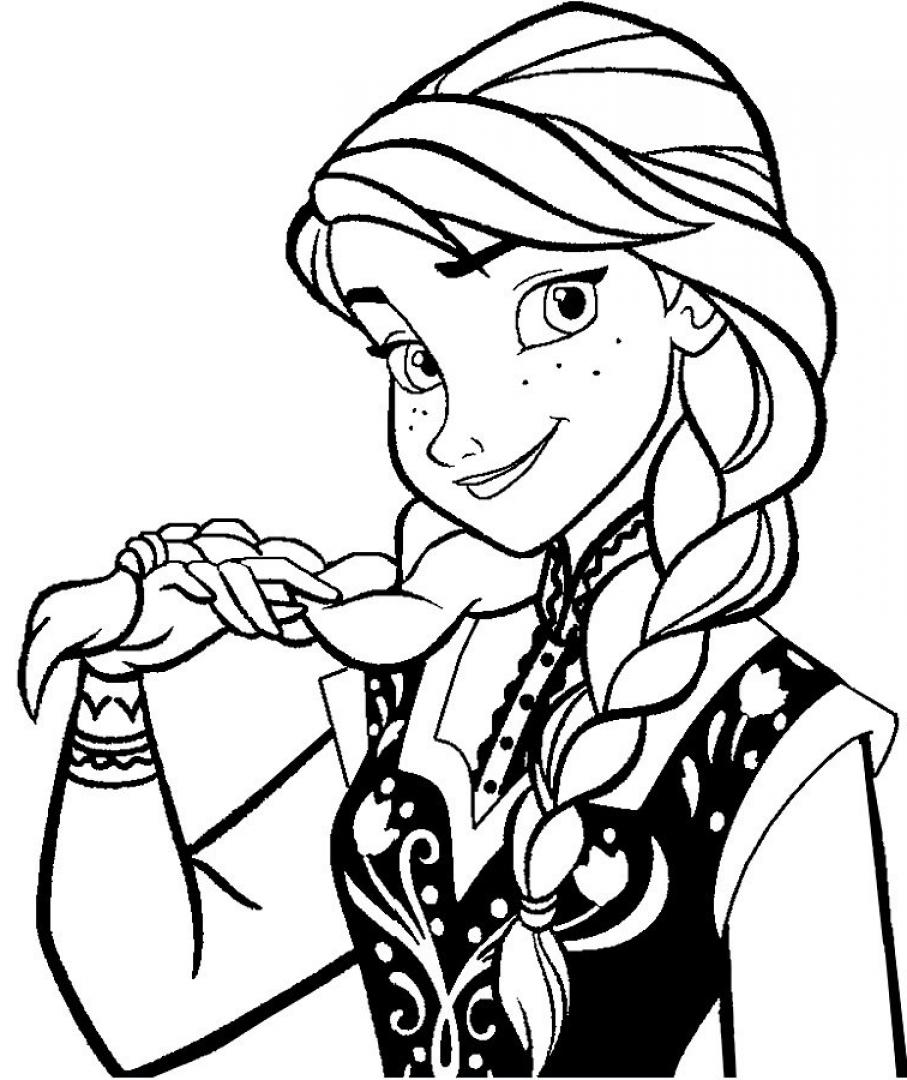 Anna Coloring Pages Drawings for sketching - SheetalColor.com