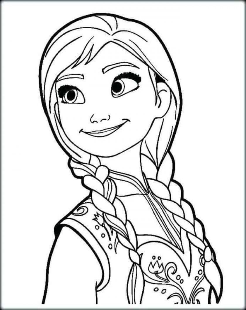 Princess Anna Coloring Page - SheetalColor.com