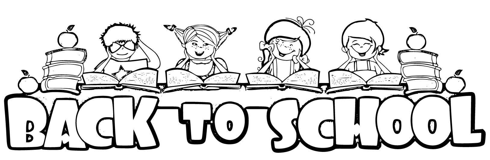 Back to School Coloring Page for Kids - SheetalColor.com