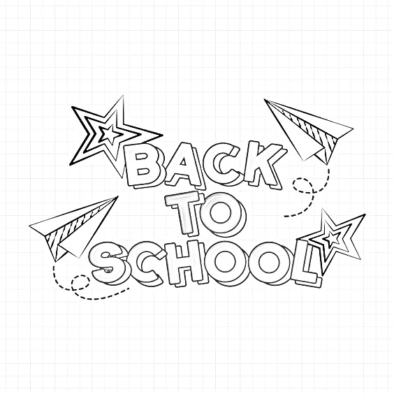 Back to School Text Coloring Pages for Kids - SheetalColor.com