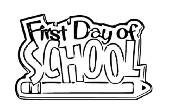 First Day of School Coloring Page 4 Kids - SheetalColor.com