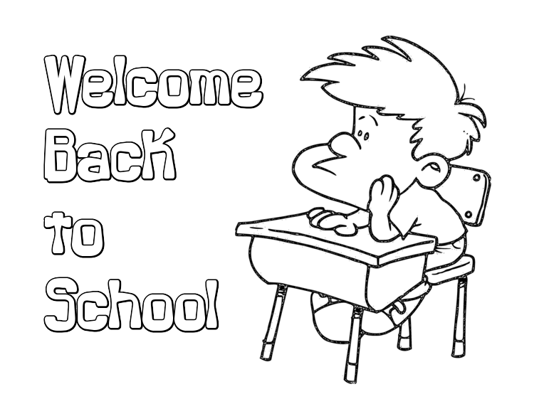 Back to School Coloring Page - SheetalColor.com