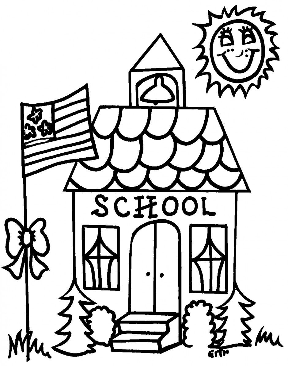 Simple Back to School Coloring Pages printable free - SheetalColor.com