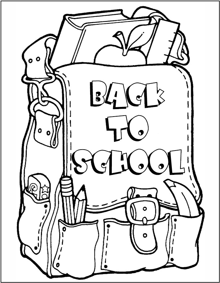Back-To-School Coloring Page for free - SheetalColor.com