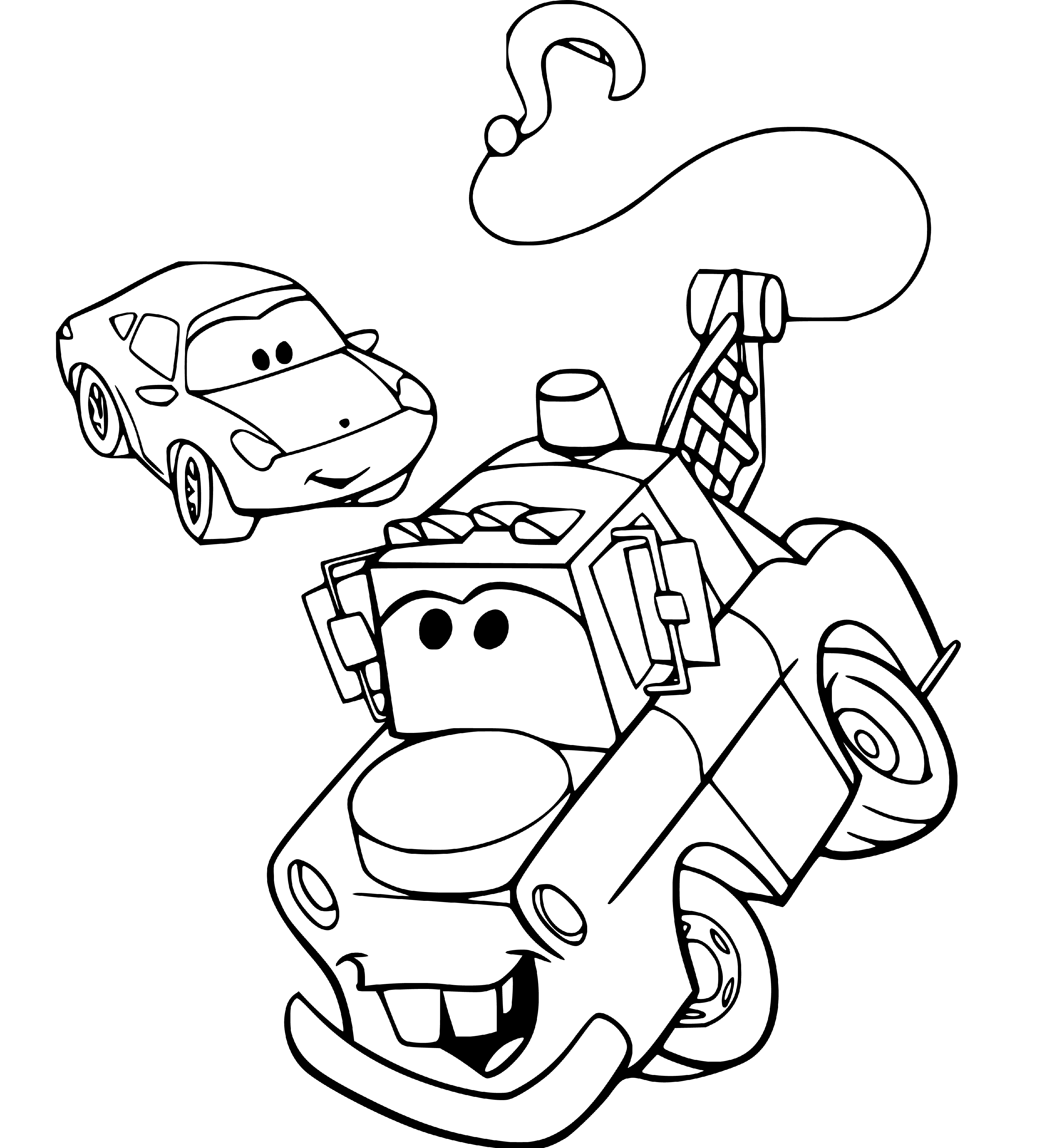 Cars on the Road Coloring Page for Kids - SheetalColor.com