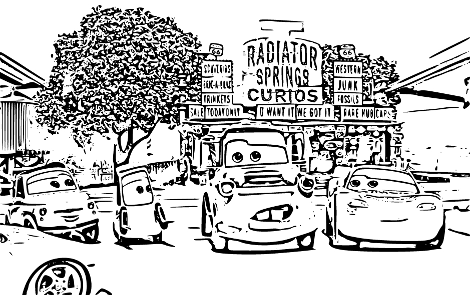 Cars on the Road 2023 Coloring Page for Kids - SheetalColor.com