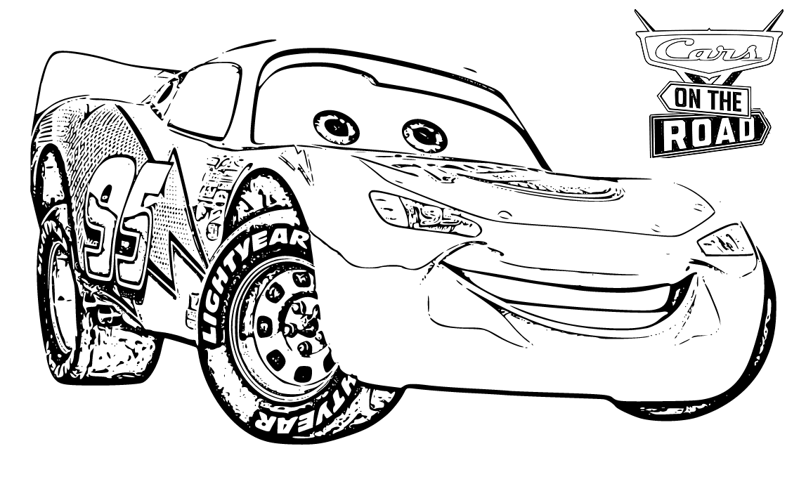 Cars on the Road Coloring Pages for Kids - SheetalColor.com