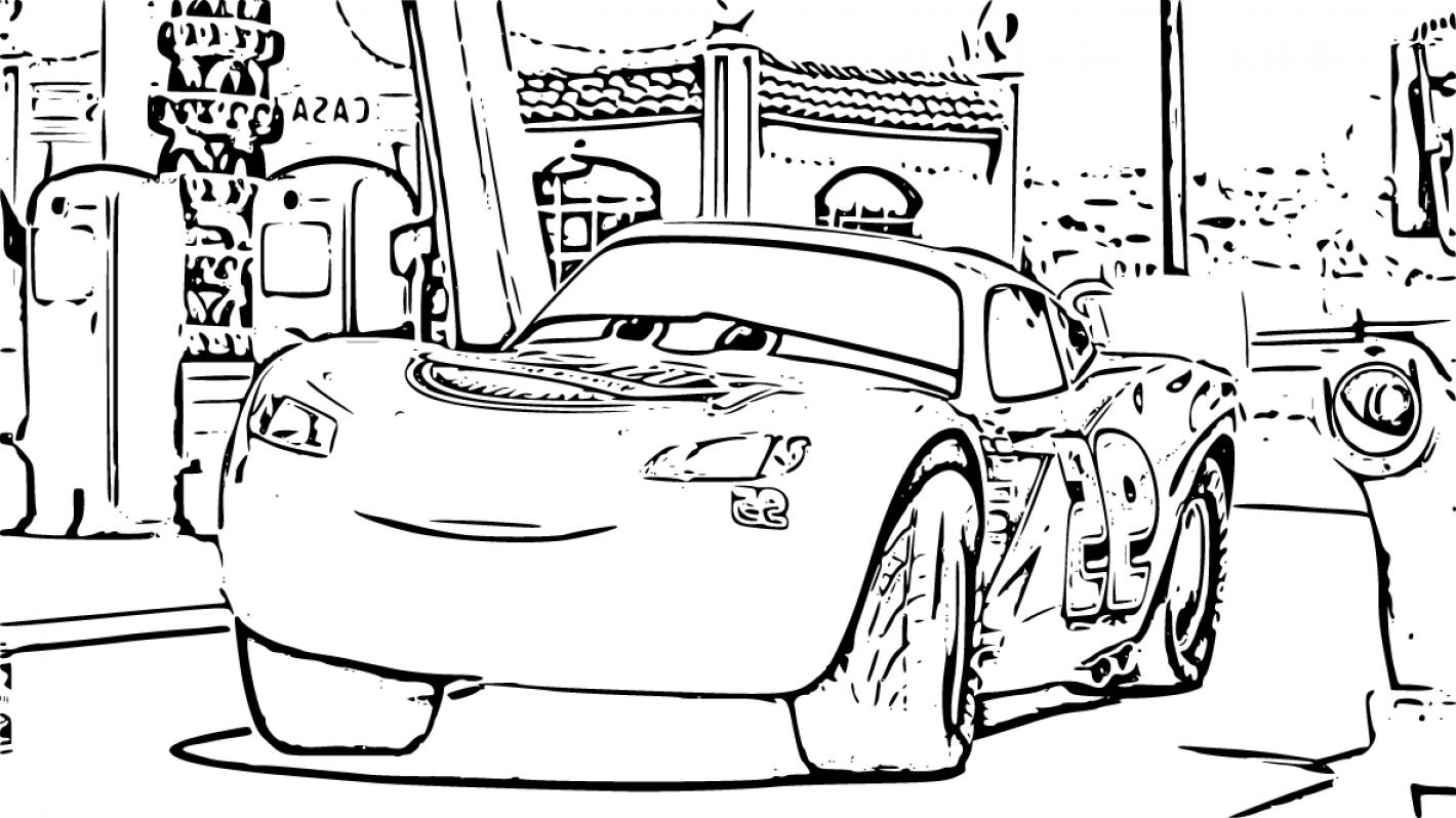 Lightning McQueen Cars on the Road Coloring Page 2023 Updated - SheetalColor.com