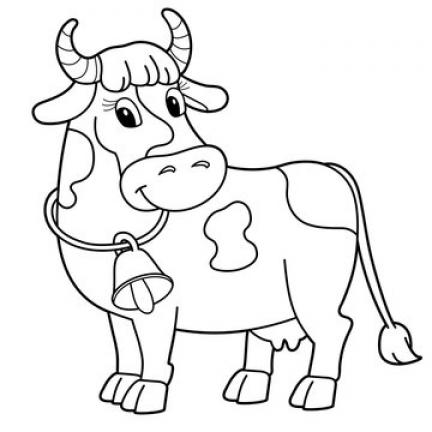 Colouring Book Cow Images - SheetalColor.com