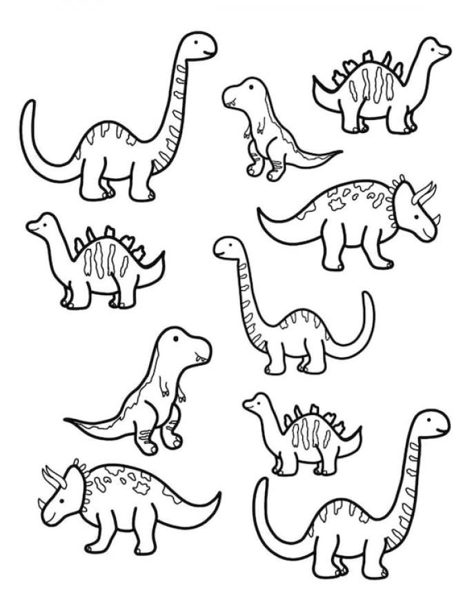 Dinosaur Coloring Page - SheetalColor.com