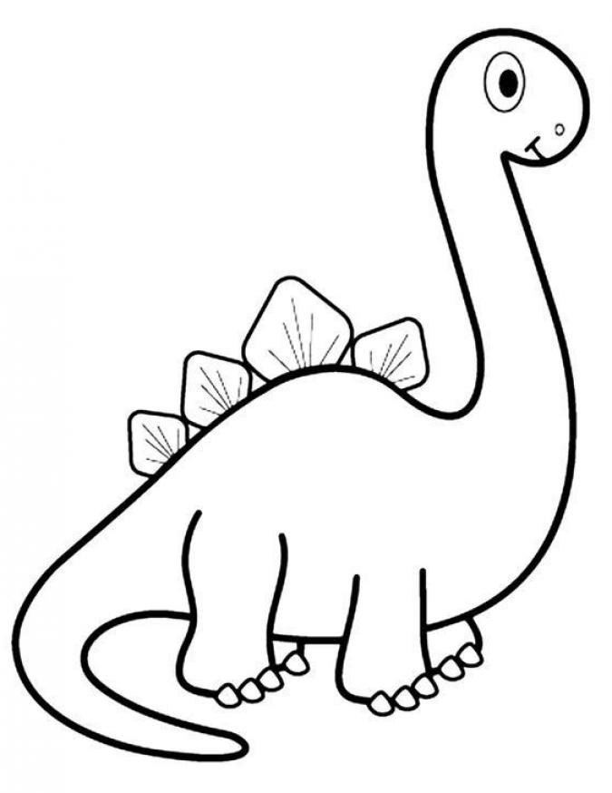 Cute Dinosaur Coloring Pages - SheetalColor.com