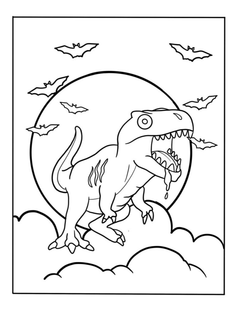 Dinosaur Coloring Page - SheetalColor.com