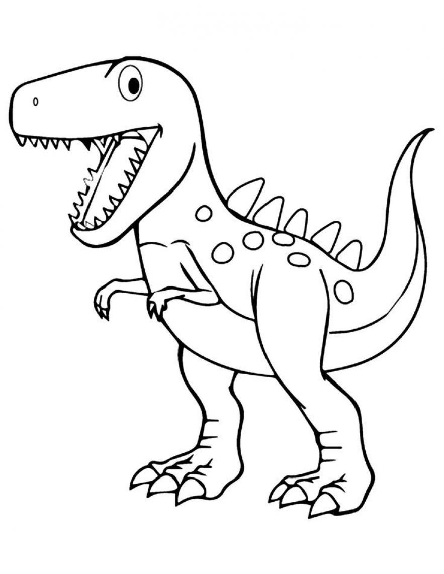 Dinosaur Coloring Pages For Kids - SheetalColor.com