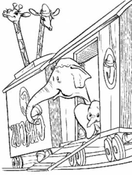 Dumbo Free printable Coloring pages for kids - SheetalColor.com
