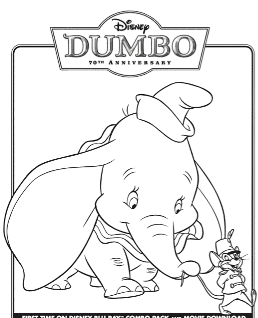 Free Disney Dumbo Printable Coloring Pages - SheetalColor.com