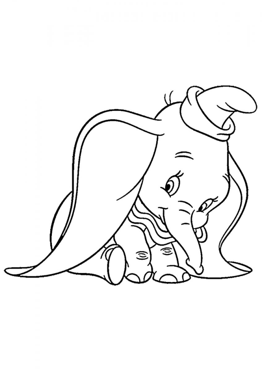 Dumbo coloring book - SheetalColor.com