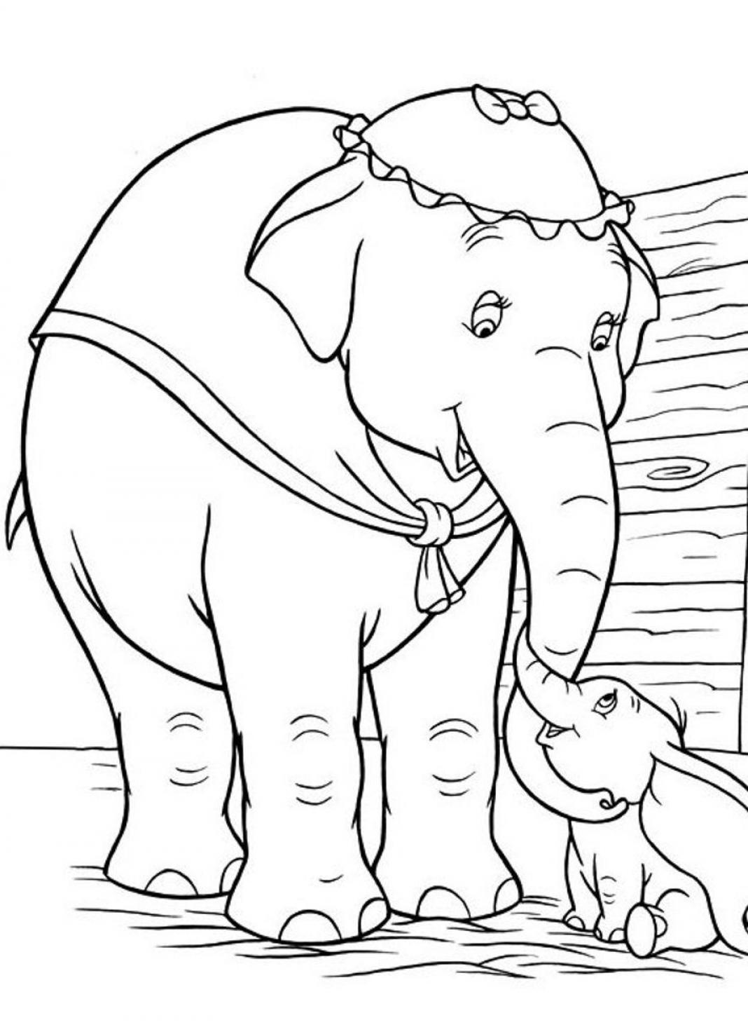 Free Dumbo Coloring Pages To Print - SheetalColor.com