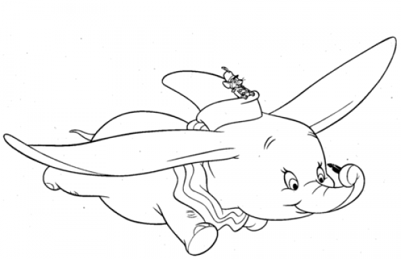 Dumbo coloring pages - SheetalColor.com