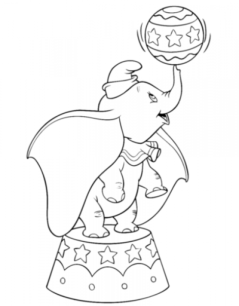 Free Dumbo Coloring Pages Printable - SheetalColor.com