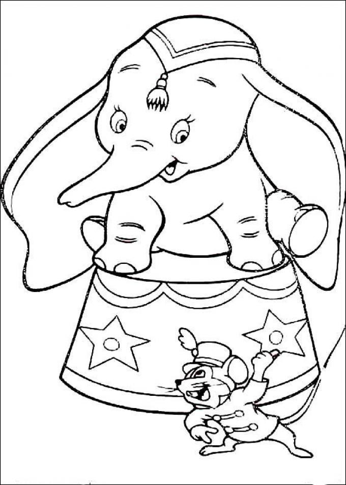 Free Printable Dumbo the Elephant Coloring Sheets - SheetalColor.com