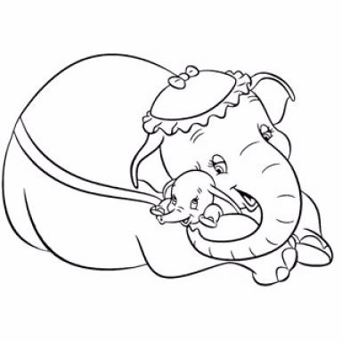 Dumbo coloring sheet - SheetalColor.com