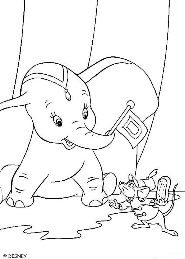 Dumbo and tim 2 coloring pages - SheetalColor.com