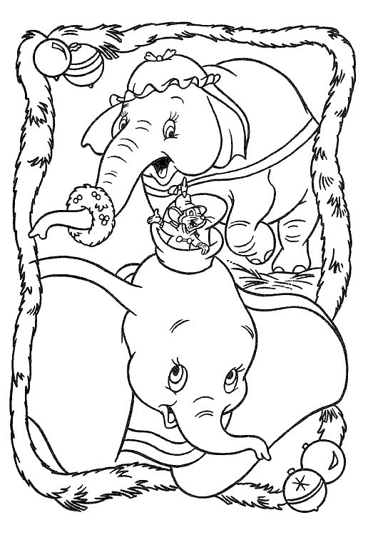 Dumbo coloring pages for Kids printable - SheetalColor.com