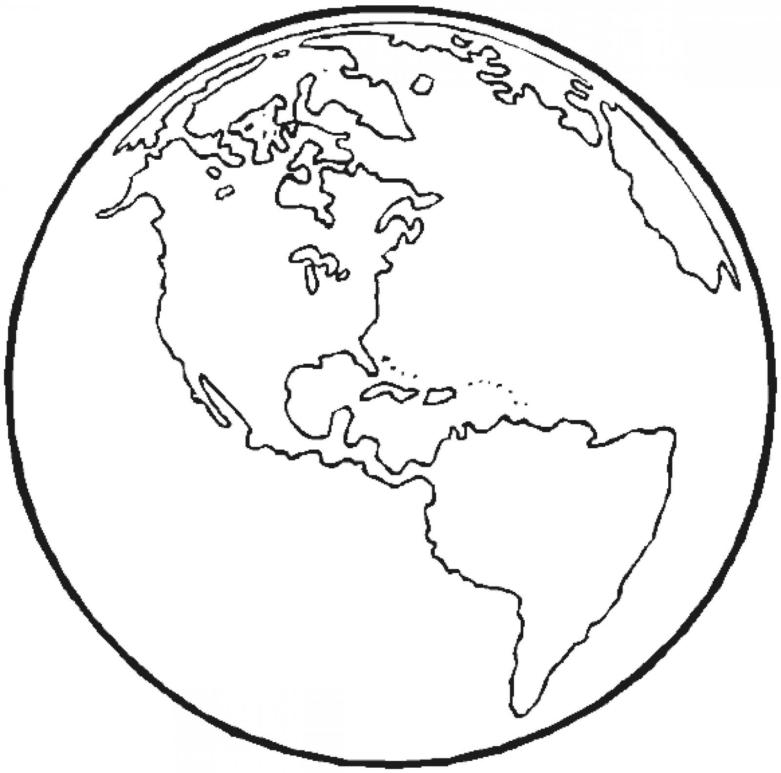 The Earth Coloring Page | Space coloring pages, Earth coloring ... - SheetalColor.com