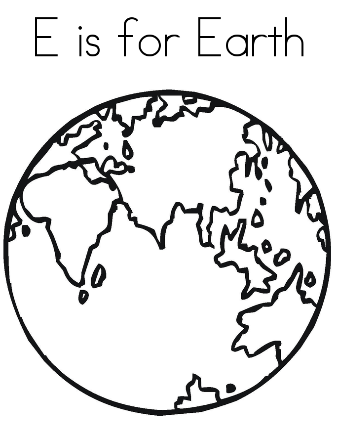 Printable Picture Of Earth - SheetalColor.com
