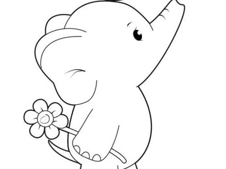 Free Easy To Print Elephant Coloring Pages - SheetalColor.com