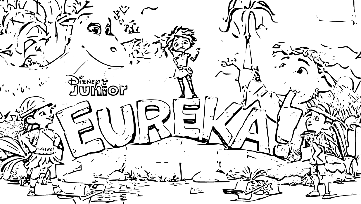 Eureka  Disney Junior Coloring Pages - SheetalColor.com