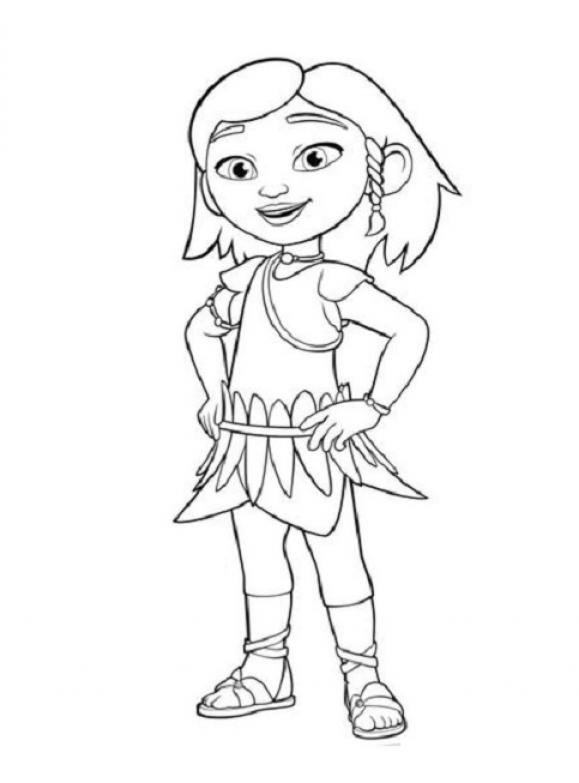 Pepper from Eureka Coloring Page for Children - SheetalColor.com