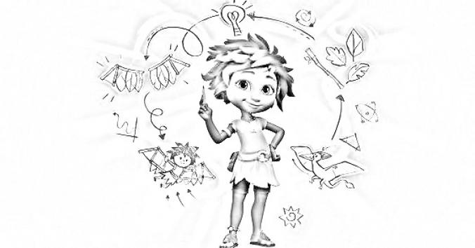 Eureka the Thinker Coloring Page (Disney Junior Cartoon) - SheetalColor.com
