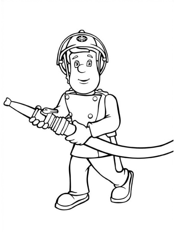 fireman Sam coloring page - SheetalColor.com