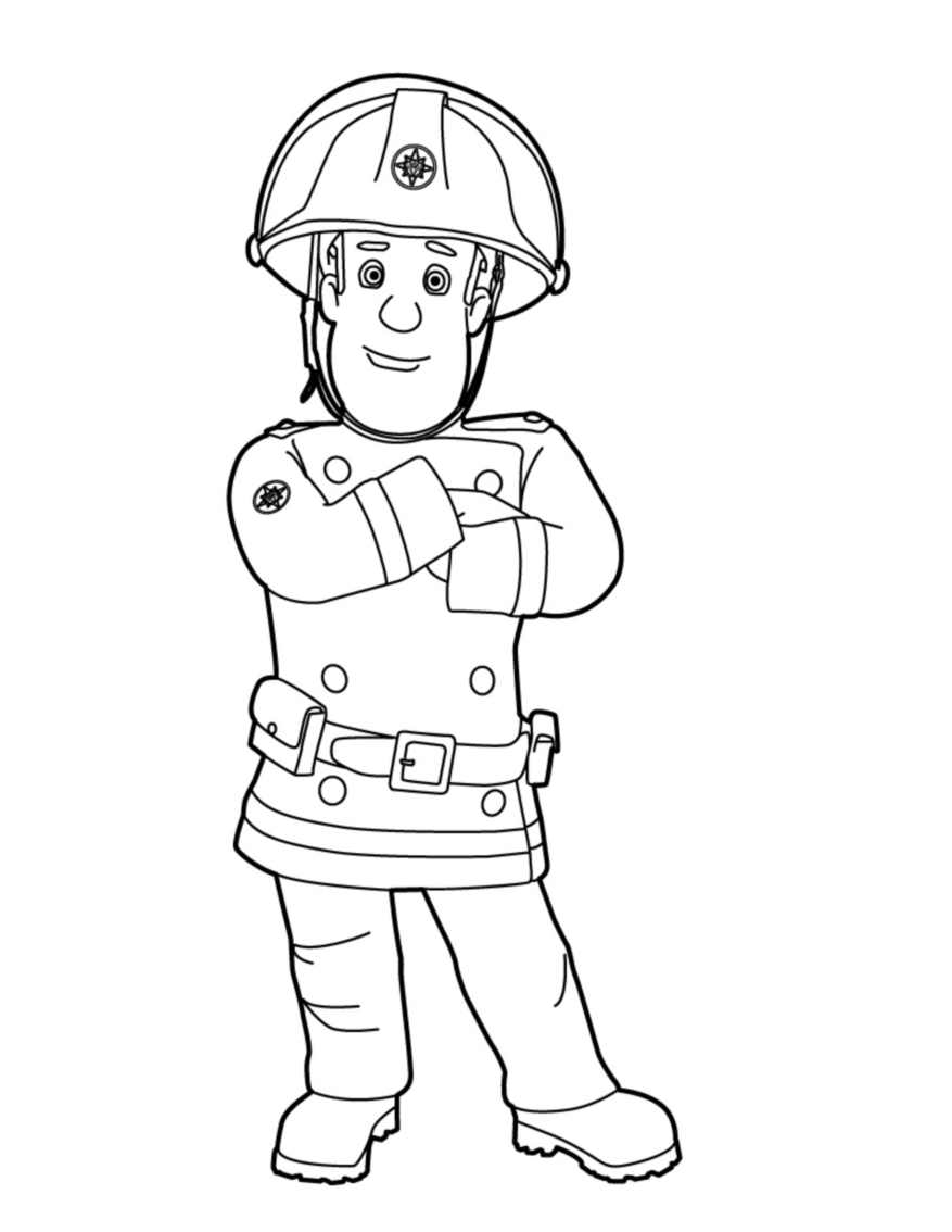 Fireman Sam Coloring Pages For Kids - SheetalColor.com