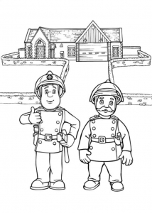 Fireman Sam - Free printable Coloring pages for kids - SheetalColor.com