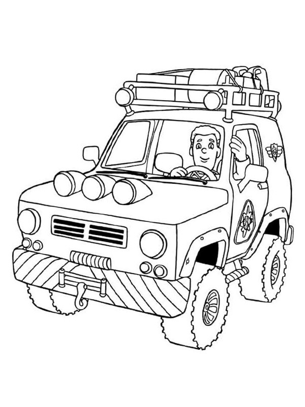 Ben Hooper (Fireman Sam) coloring page - SheetalColor.com