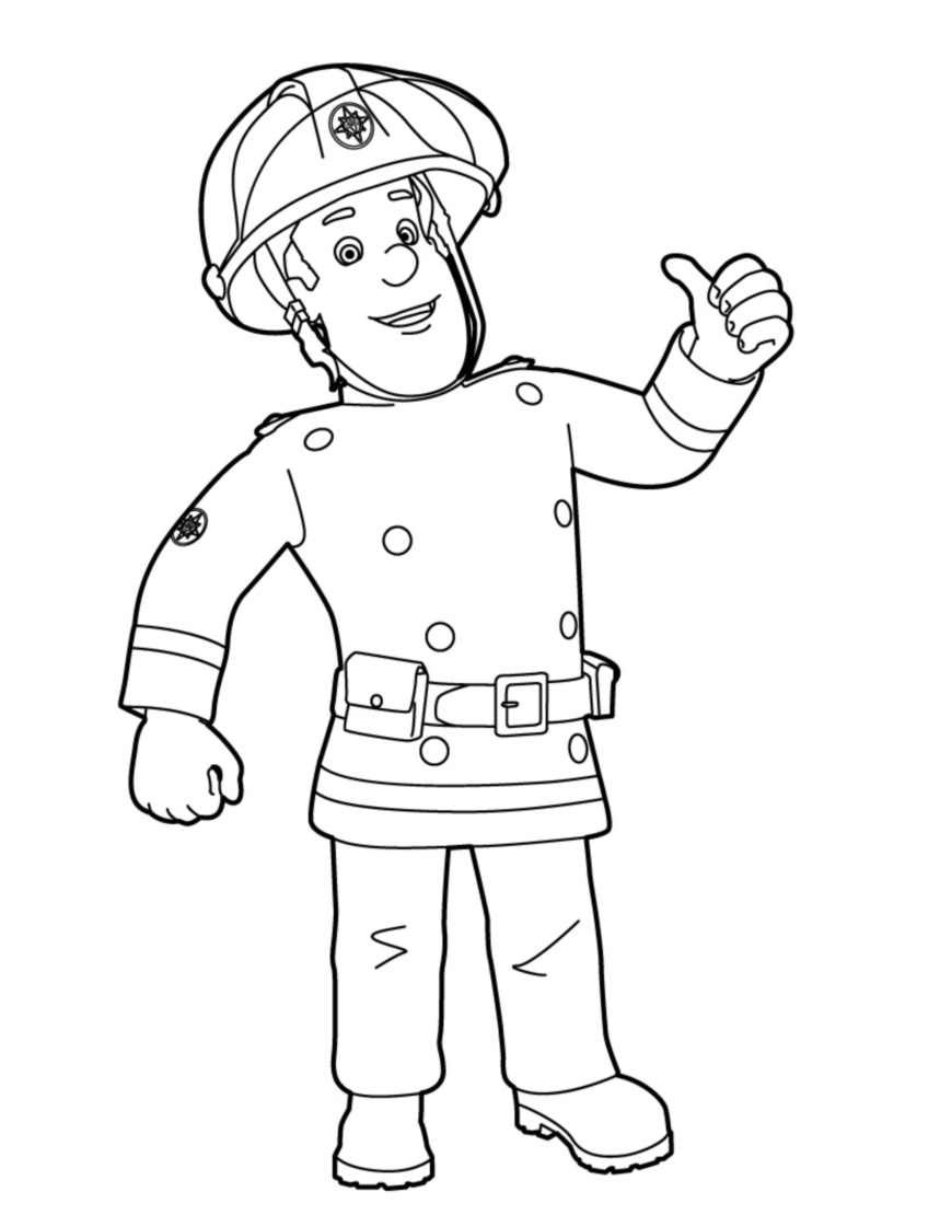 Fireman sam for children - Fireman Sam Kids Coloring Pages - SheetalColor.com