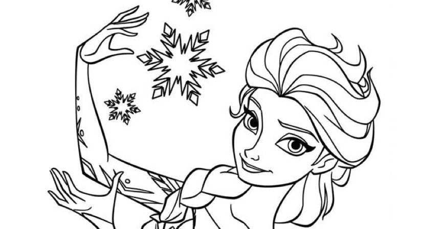 Frozen and Snowflakes - SheetalColor.com