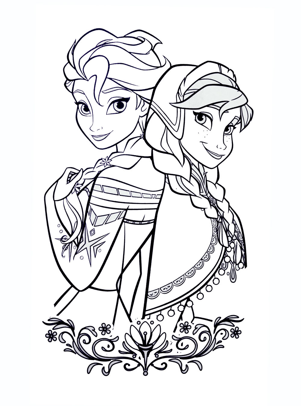 Frozen - Free printable Coloring pages for kids
