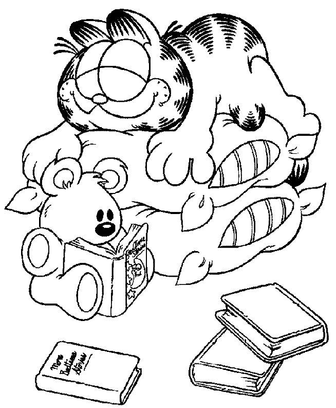 Garfield Coloring Book - SheetalColor.com