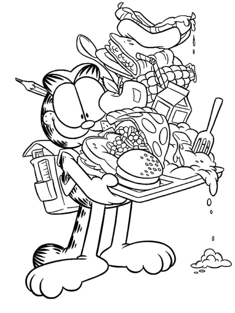 Garfield coloring pages - SheetalColor.com