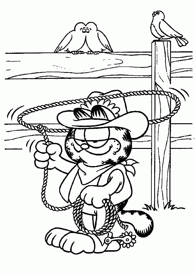 Free Printable Garfield Coloring Pages For Kids - SheetalColor.com