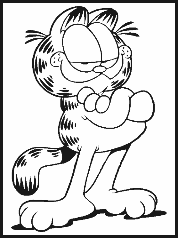 Garfield 2 coloring page - SheetalColor.com