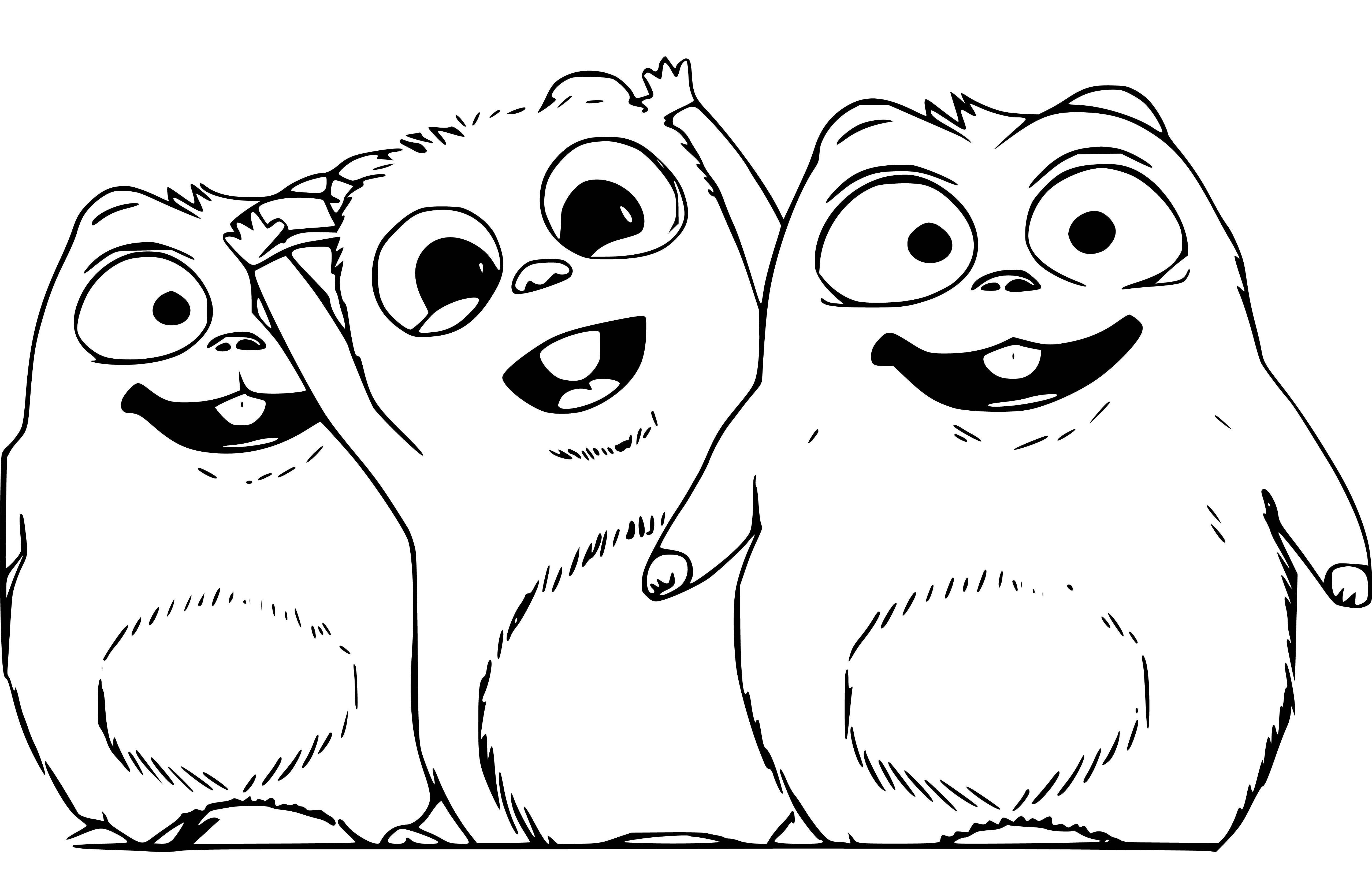 Grizzy and the Lemmings Coloring Sheet for Children - SheetalColor.com