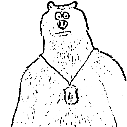 Bear Grizzy and the Lemmings Coloring Page - SheetalColor.com