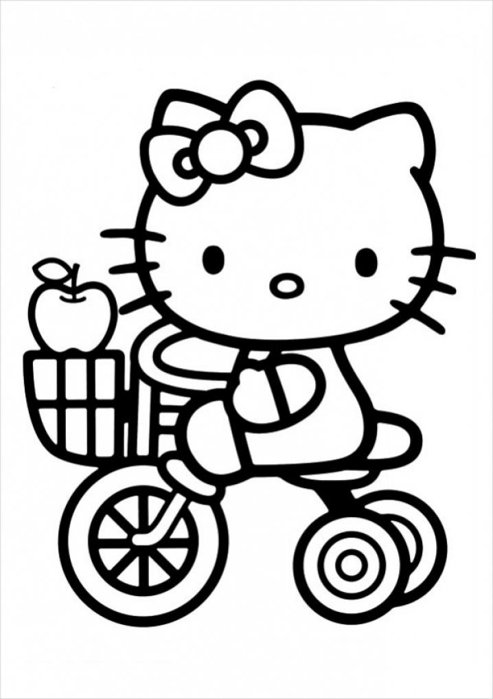 Hello Kitty Coloring Pages in PDF - SheetalColor.com