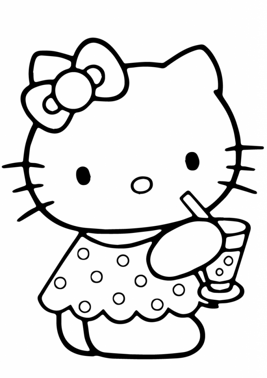 Coloring Pages Hello Kitty Printable - - SheetalColor.com